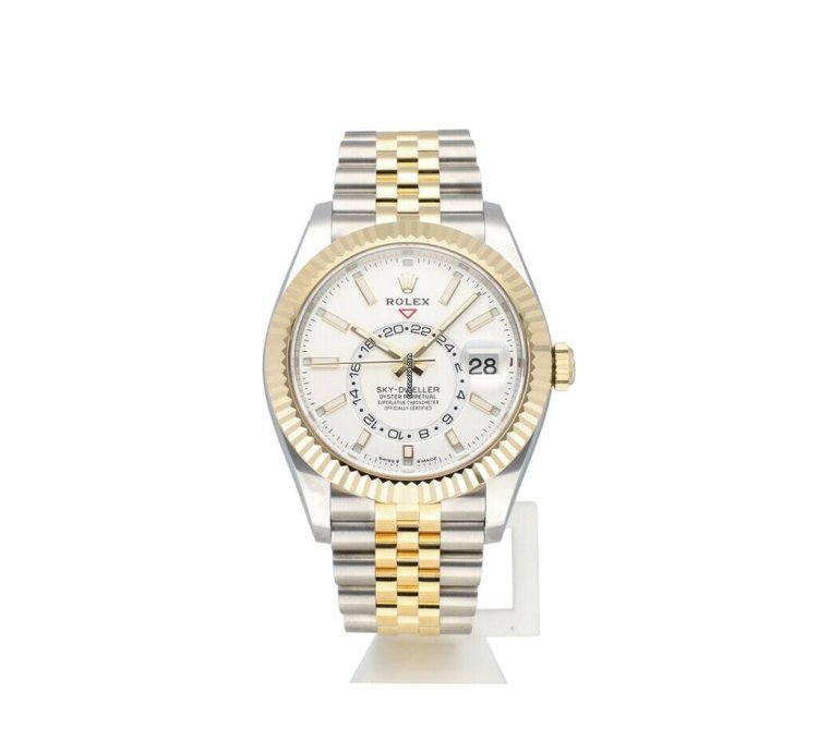 Rolex Sky-dweller 42 Steel - Yellow Gold White Jubilee New Unworn 2024 Papers