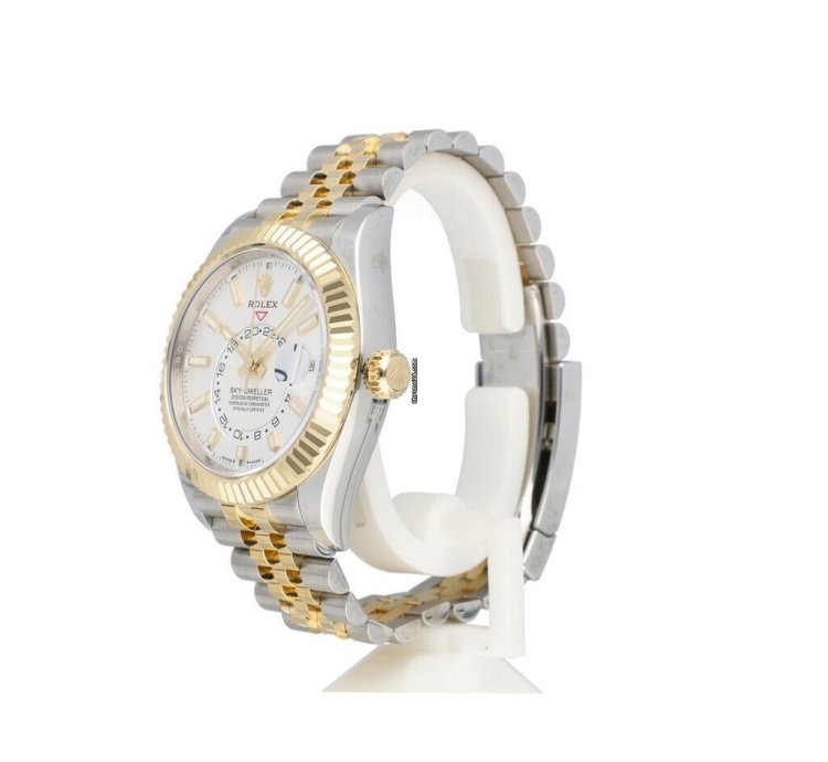 Rolex Sky-dweller 42 Steel - Yellow Gold White Jubilee New Unworn 2024 Papers