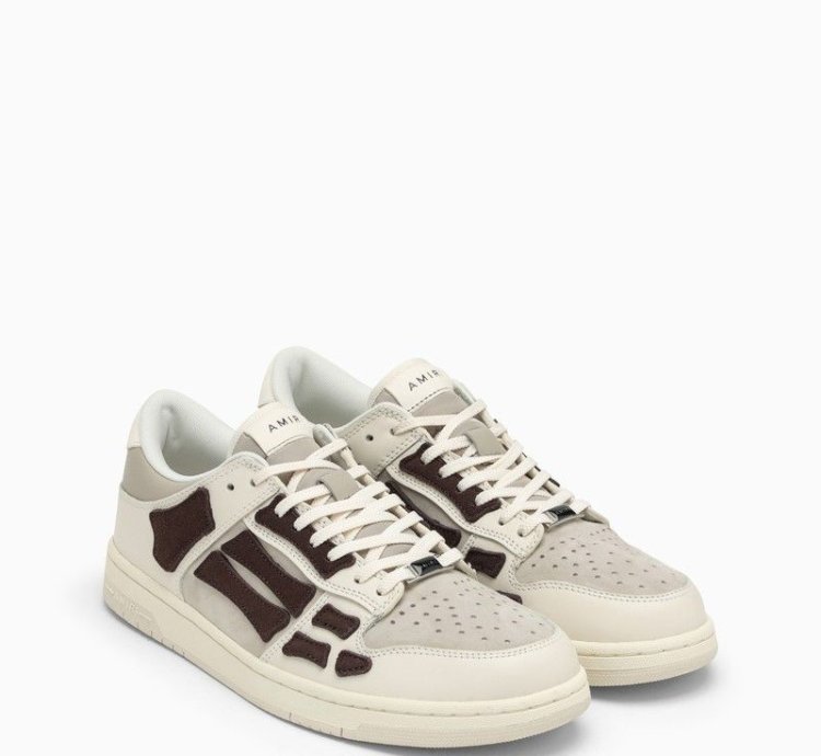 Amiri Skeltop Low Beige Brown Trainer