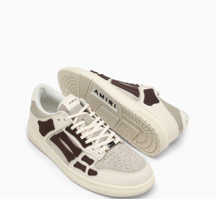 Amiri Skeltop Low Beige Brown Trainer