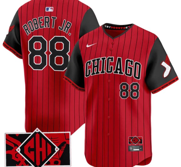 Luis Robert Jr Jersey 88 Chicago White Sox 2025 City Connect Limited Red Black