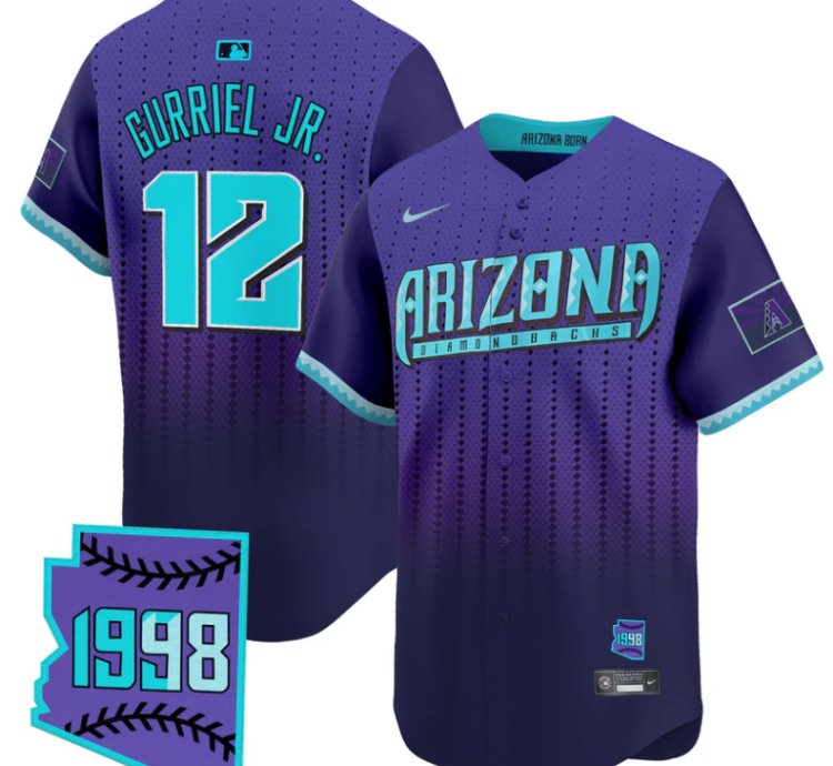 Lourdes Gurriel Jr Jersey 12 Arizona Diamondbacks 2025 City Connect Vapor Premier Limited Stitched