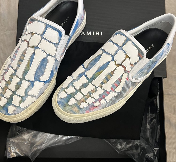 Amiri Slip On Bone Sneakers