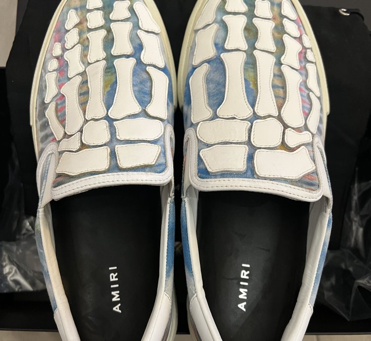 Amiri Slip On Bone Sneakers