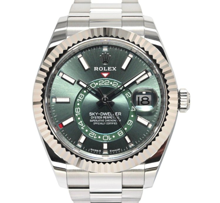 Rolex Sky-dweller 42mm 336934-0001 Mint Green Dial
