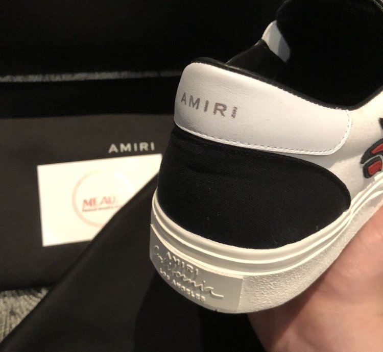 Amiri Slip Ons Slides Fire Flame 43 Brand New Rip