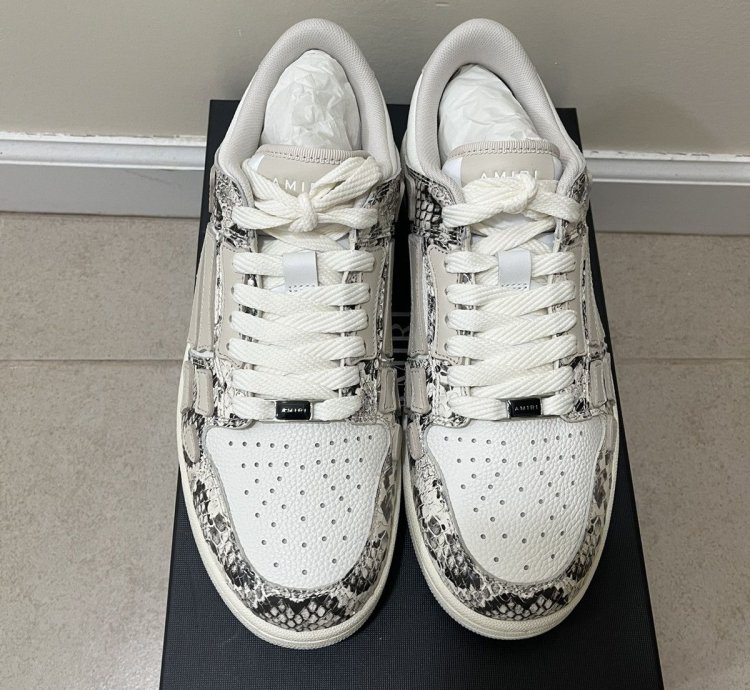 Amiri Snake Skeleton Low Top Sz 10
