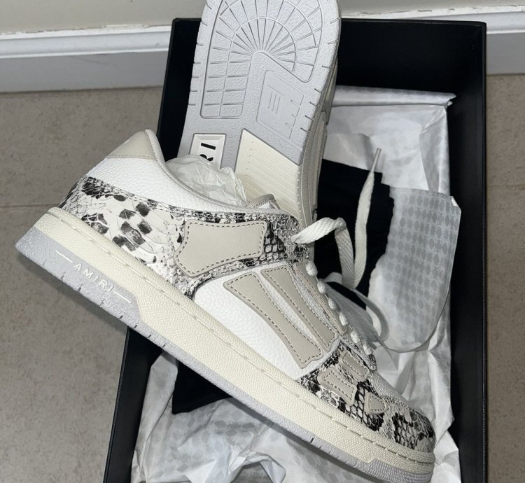 Amiri Snake Skeleton Low Top Sz 10