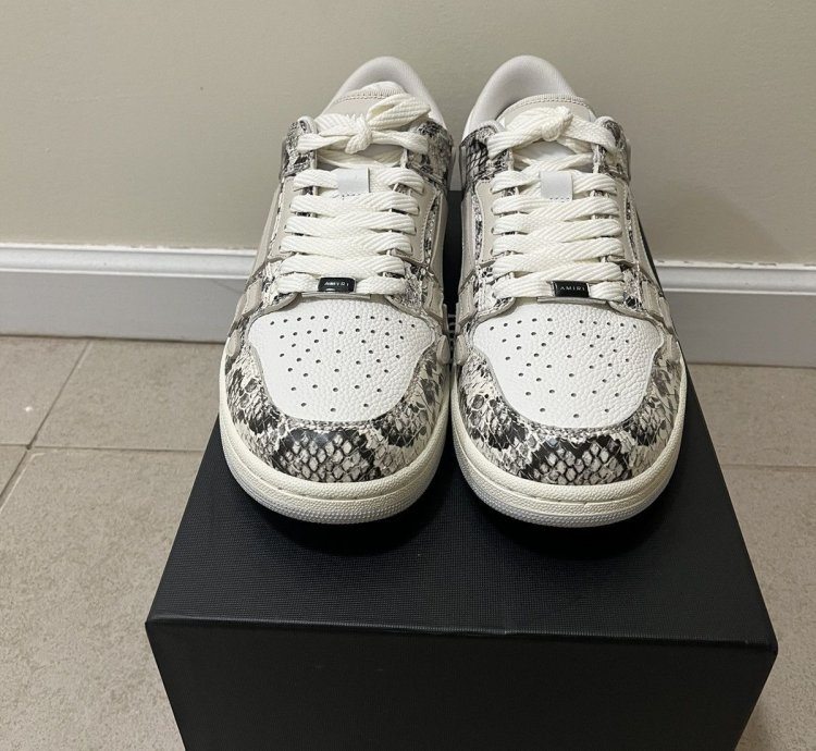 Amiri Snake Skeleton Low Top Sz 10