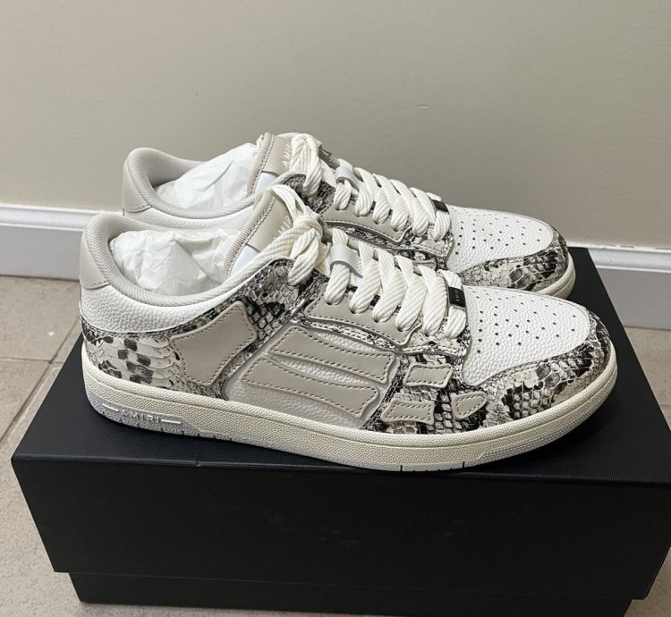 Amiri Snake Skeleton Low Top Sz 10