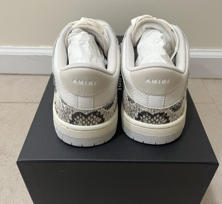 Amiri Snake Skeleton Low Top Sz 10