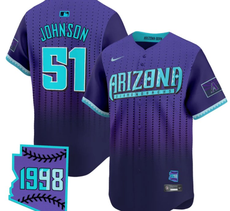Randy Johnson Jersey 51 Arizona Diamondbacks 2025 City Connect Vapor Premier Limited Stitched