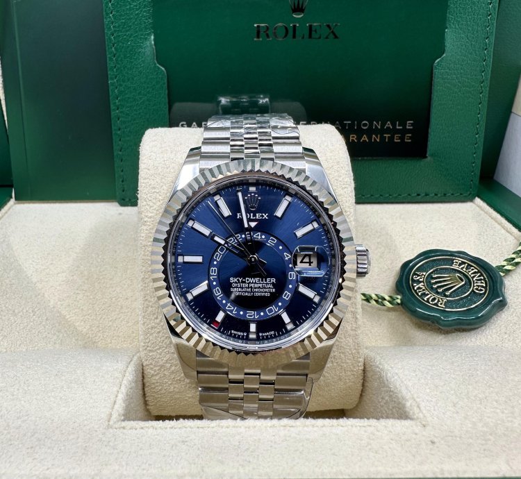 Rolex Sky-dweller 42mm Blue Dial Jubilee Bracelet 336934 New Unworn 2025