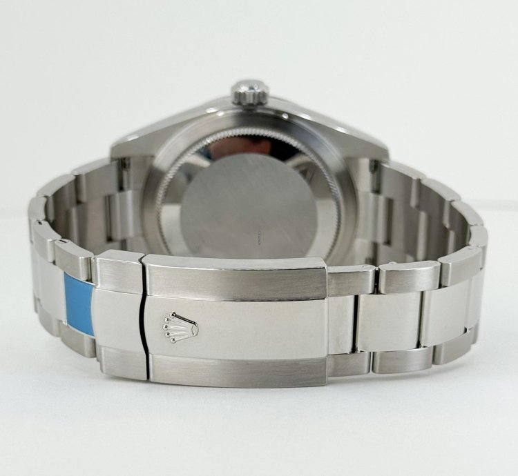 Rolex Sky-dweller 42mm Fluted Bezel Stainless Steel Blue Index Dial Oyster Bracelet 326934