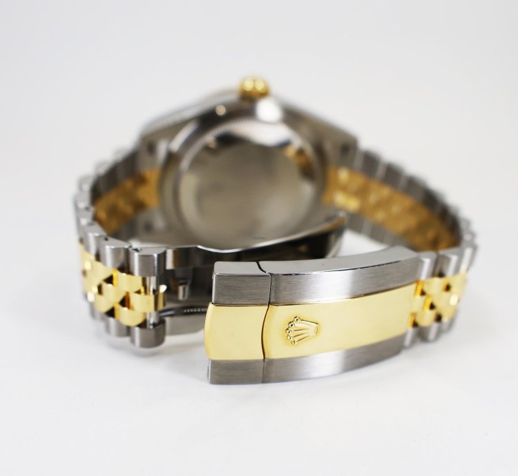 Rolex Sky-dweller 42mm Fluted Bezel Steel Yellow Gold Black Index Dial Jubilee Bracelet 326933