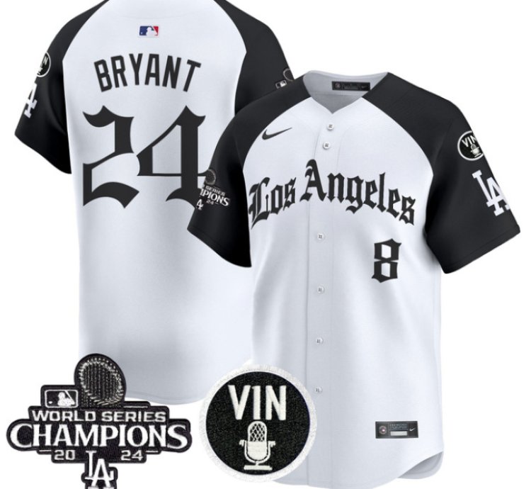 Kobe Bryant Jersey 24 Dodgers 2025 La Gothic Style Vapor Premier Limited Stitched Alternate