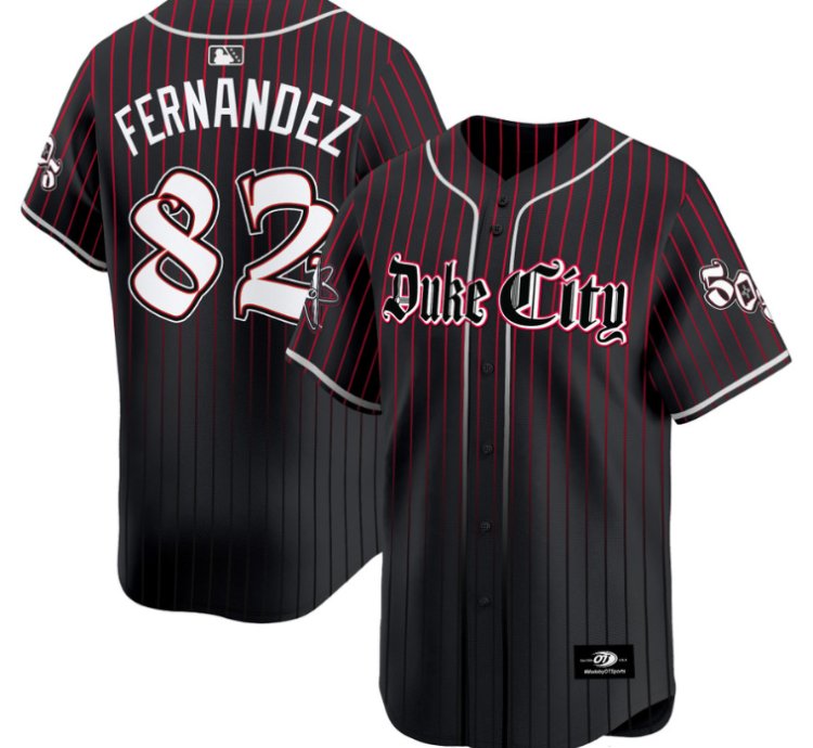 Yanquiel Fernandez Jersey 82 Albuquerque Isotopes city Roots Vapor Premier Limited Stitched
