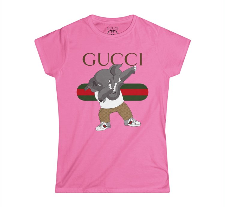 Gucci Elephant Pink Women T-shirt - Size Usa