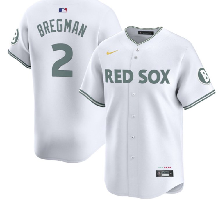 Alex Bregman Jersey 2 Boston Red Sox 2025 City Connect Vapor Premier Limited Stitched White