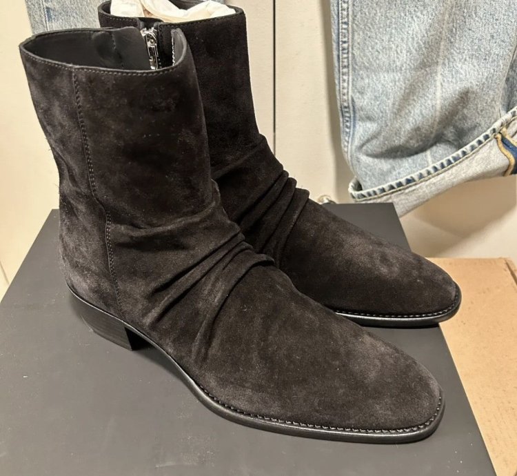 Amiri Stack Leather Sole Boot