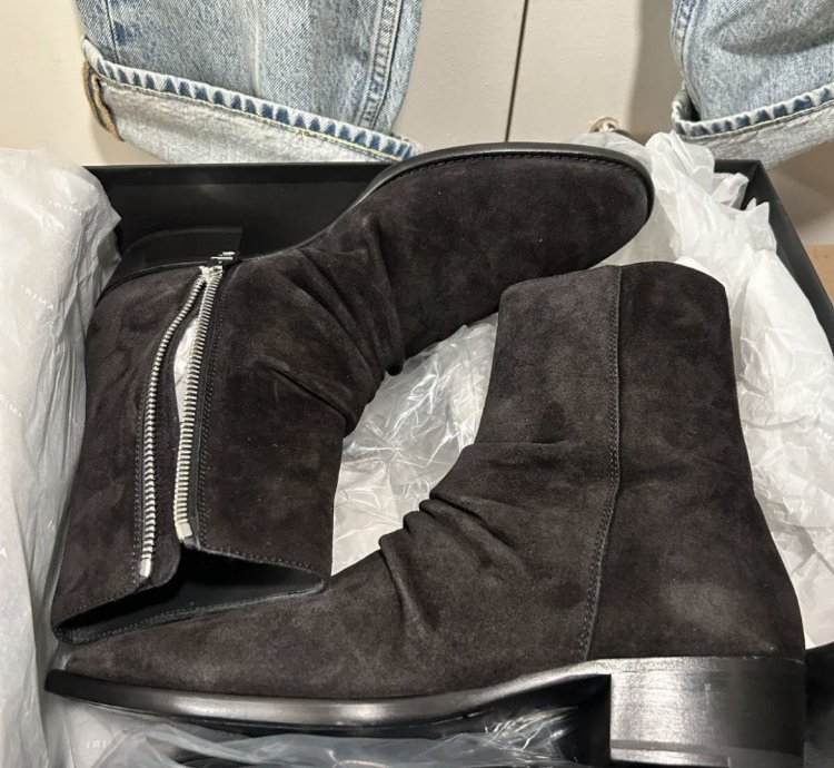 Amiri Stack Leather Sole Boot