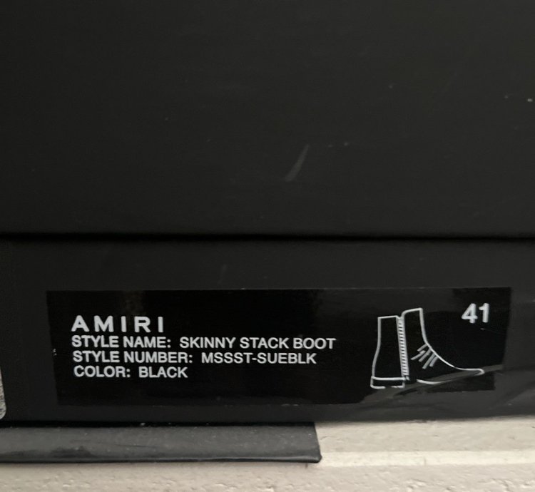 Amiri Stack Leather Sole Boot