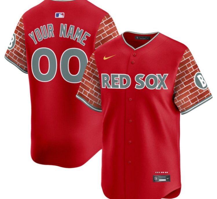 Custom Boston Red Sox Jersey 2025 Fenway Red Brick Style Vapor Premier Limited Stitched Red