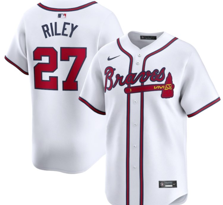 Austin Riley 27 Atlanta Braves Home Limited Player Men Jersey - White