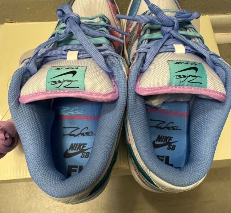 new Nike Sb Dunk Low Futura Laboratories Bleached Aqua 9 5