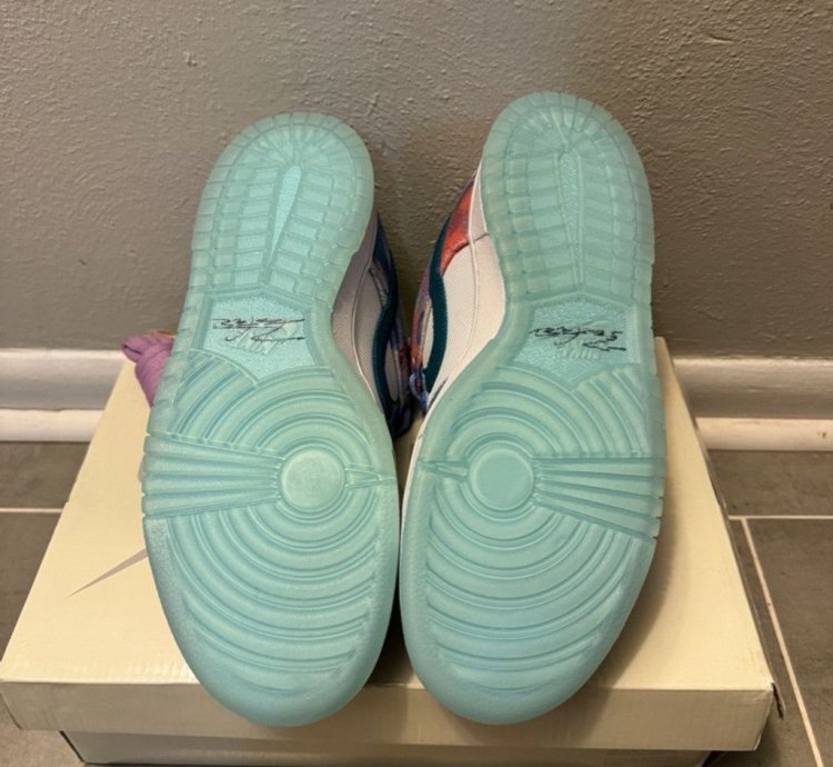new Nike Sb Dunk Low Futura Laboratories Bleached Aqua 9 5