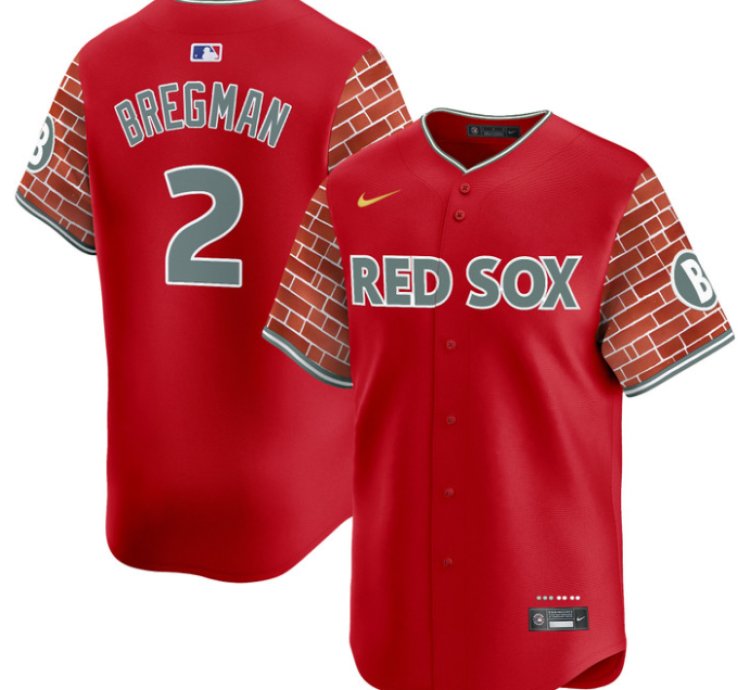 Alex Bregman Jersey 2 Boston Red Sox 2025 Fenway Red Brick Style Vapor Premier Stitched Red