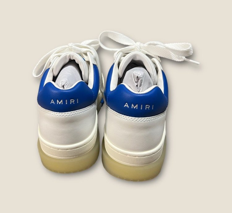 Amiri Stadium Low White Blue Size 42