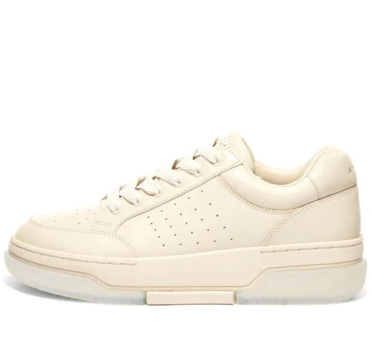Amiri Stadium Low-top Leather Sneaker 44 Us 11 Mens Alabast