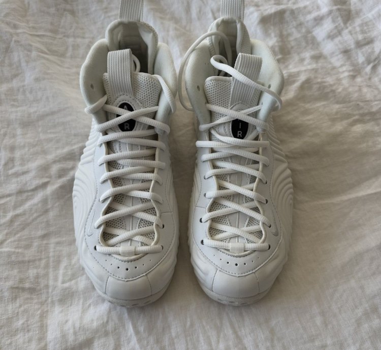2021 Cdg Air Foamposite One In White