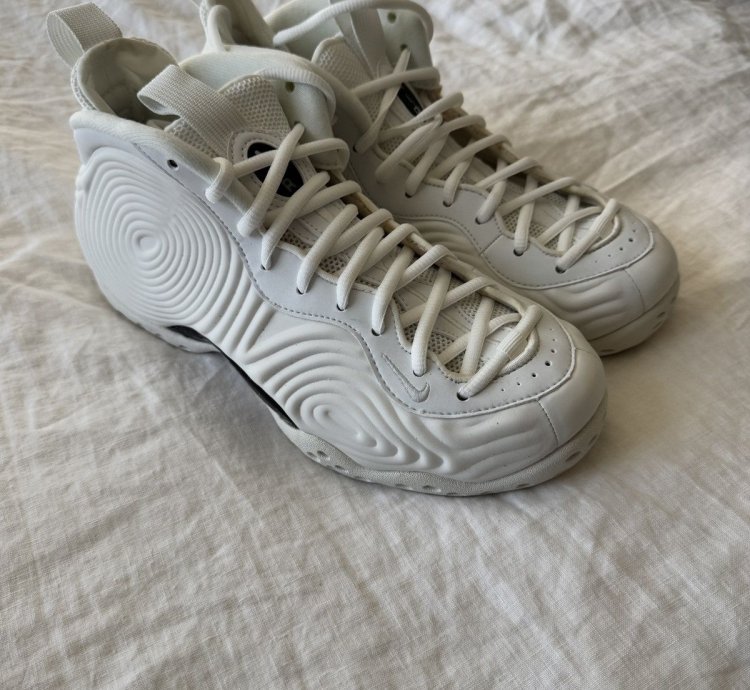 2021 Cdg Air Foamposite One In White