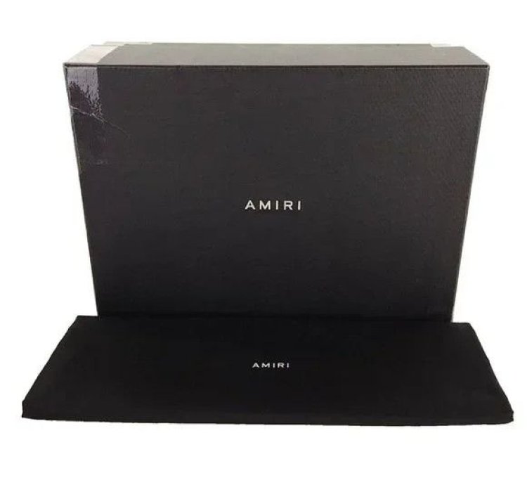 Amiri Stadium Low-top Leather Sneaker 44 Us 11 Mens Alabast