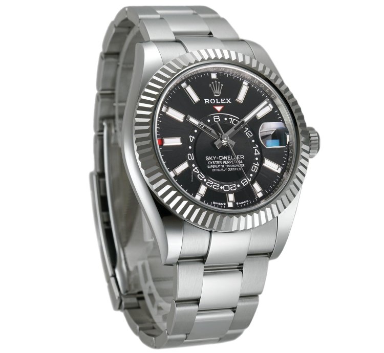 Rolex Sky-dweller 42mm Steel Black Dial Oyster Bracelet
