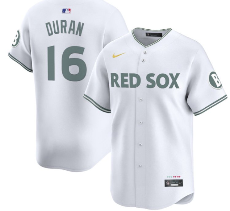 Jarren Duran Jersey 16 Boston Red Sox 2025 City Connect Vapor Premier Limited Stitched White