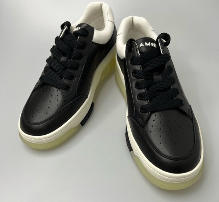 Amiri Stadium Sneakers Leather Black Men Eu 43 Us 10 650