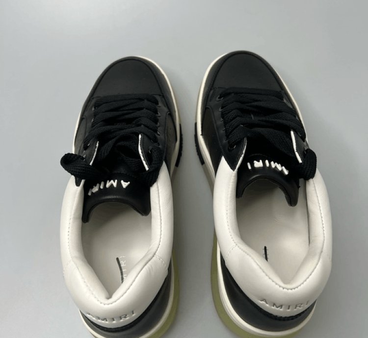 Amiri Stadium Sneakers Leather Black Men Eu 43 Us 10 650