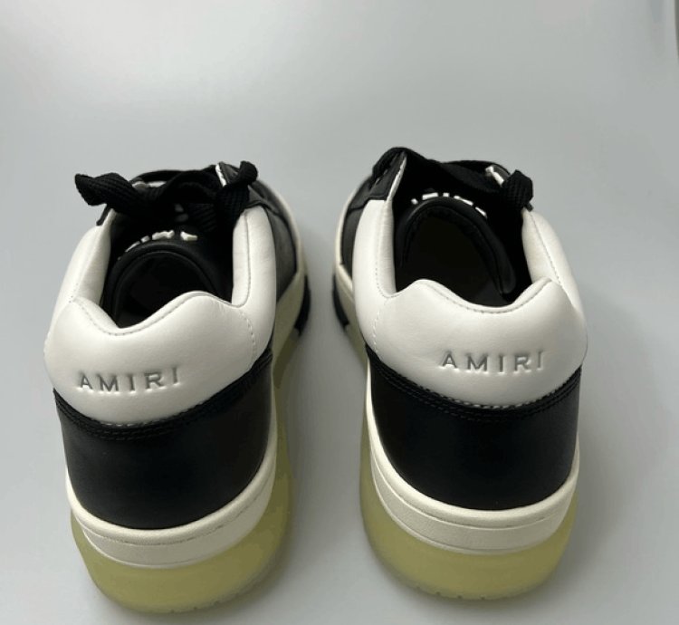 Amiri Stadium Sneakers Leather Black Men Eu 43 Us 10 650