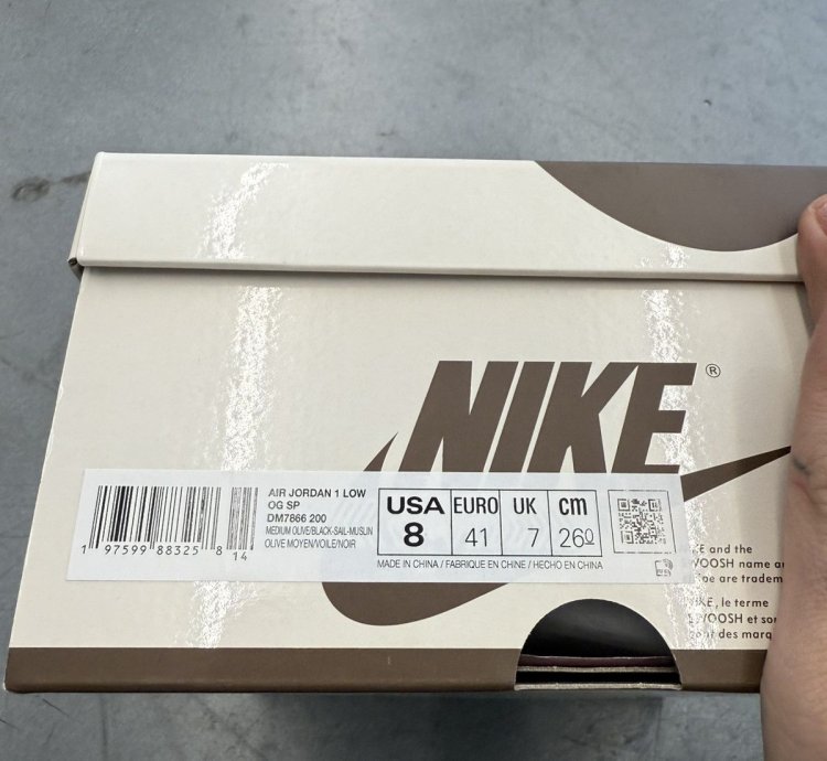 2024 Jordan 1 Retro Low Og Sp Travis Scott Medium Olive
