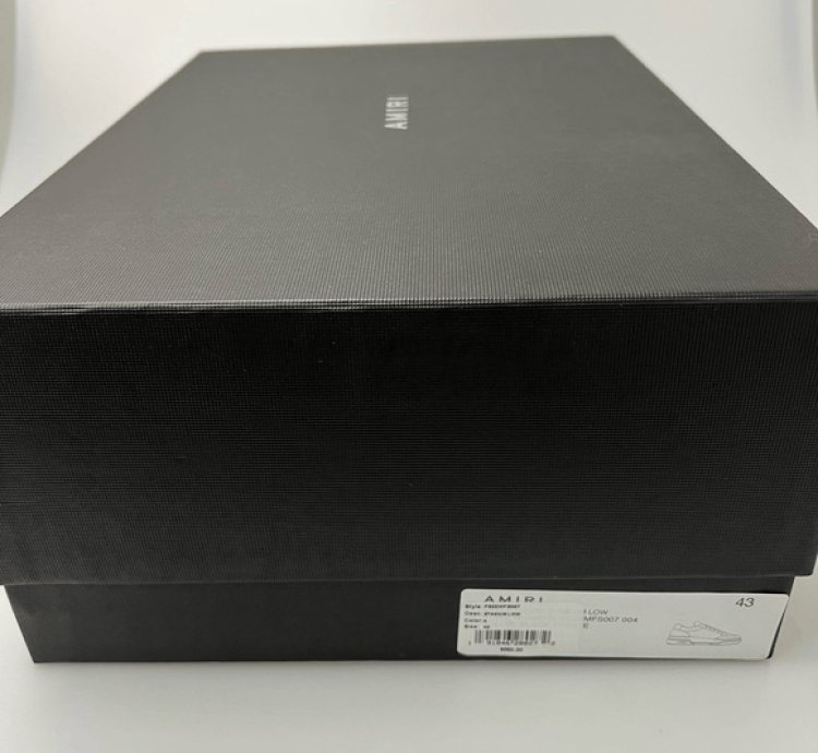 Amiri Stadium Sneakers Leather Black Men Eu 43 Us 10 650