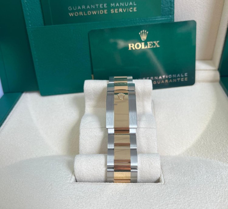 Rolex Sky-dweller 42mm Two Tone Stainless Steel White Dial 326933