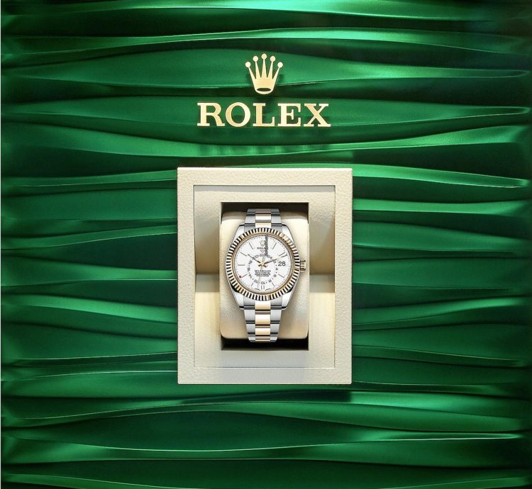 Rolex Sky-dweller 42mm Two Tone Stainless Steel White Dial 326933