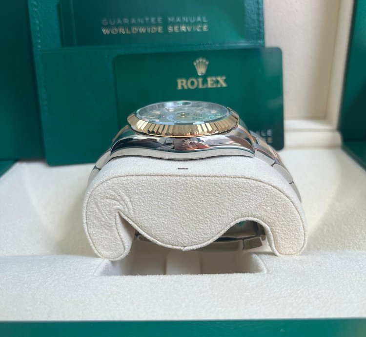 Rolex Sky-dweller 42mm Two Tone Stainless Steel White Dial 326933