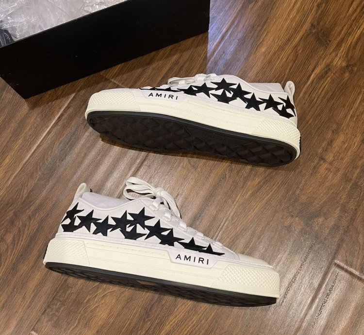Amiri Stars Court Canvas Low-top Sneakers Pf22mfs014-111