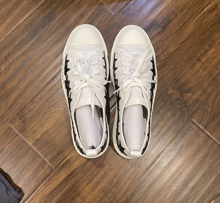 Amiri Stars Court Canvas Low-top Sneakers Pf22mfs014-111