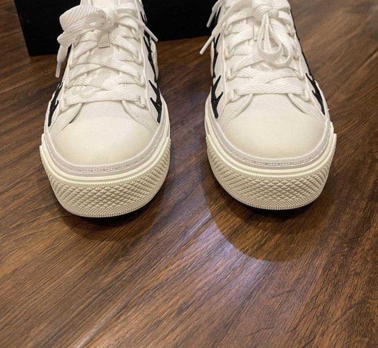 Amiri Stars Court Canvas Low-top Sneakers Pf22mfs014-111