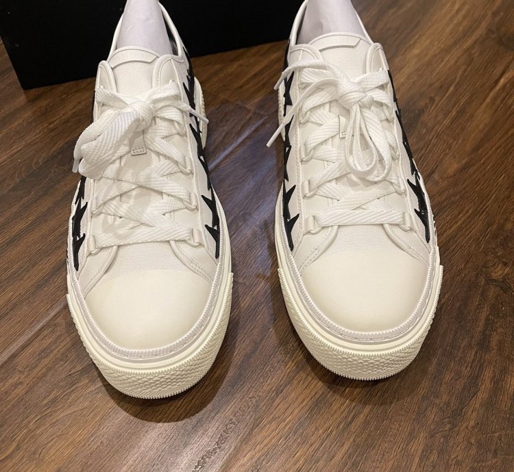Amiri Stars Court Canvas Low-top Sneakers Pf22mfs014-111